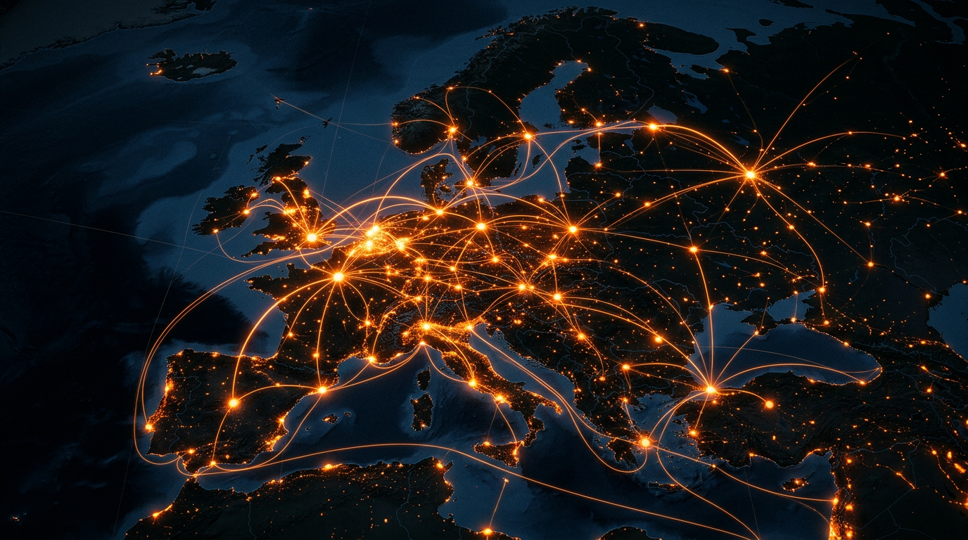 Global trade routes connecting Ukraine with European markets