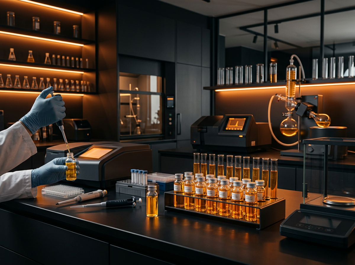 Laboratory quality control of oil samples